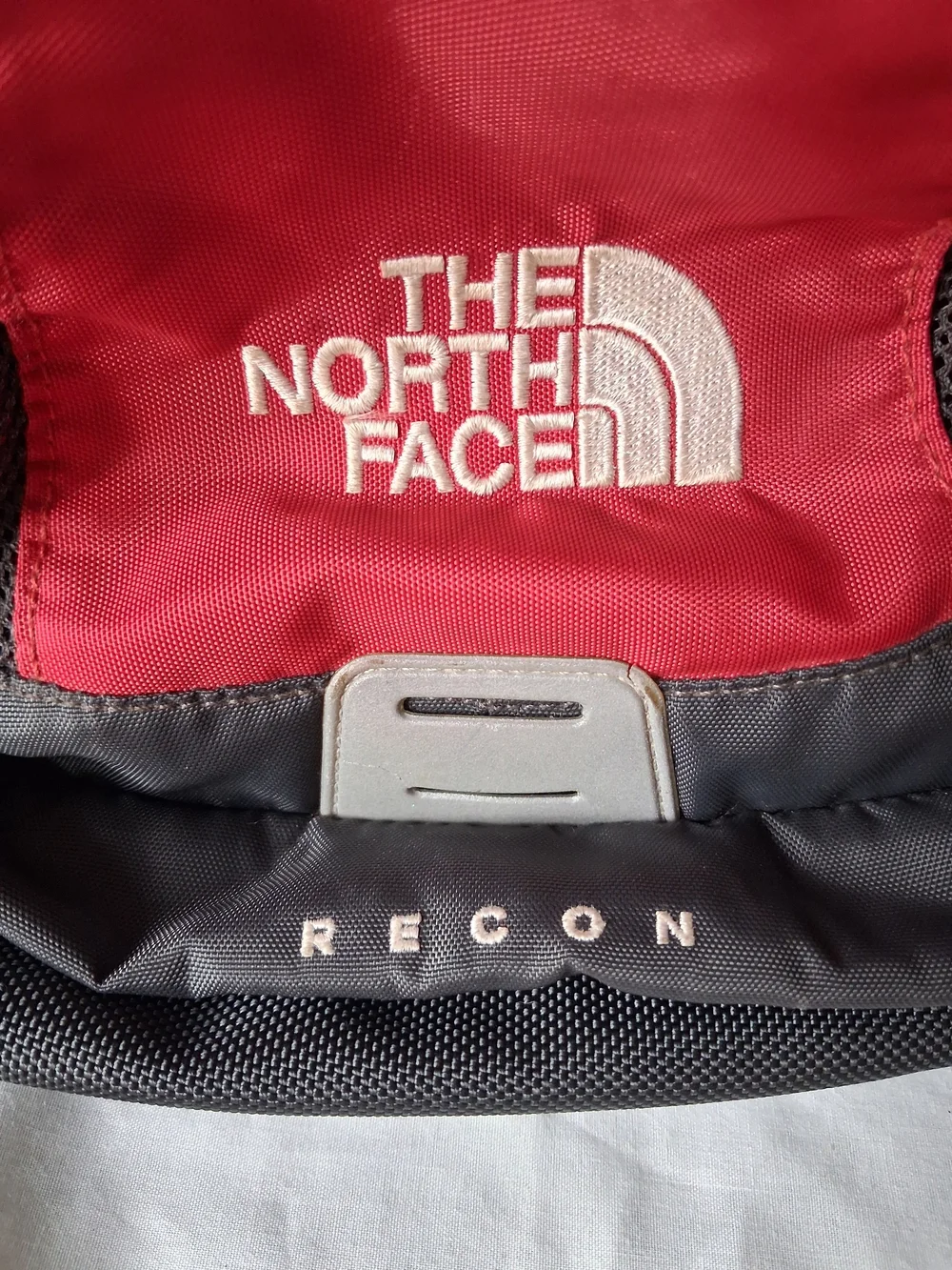 The North Face Red & Gray Recon Backpack Gorpcore